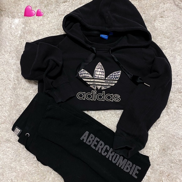 adidas hoodie and sweatpants set
